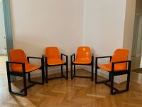 Mann Möbel 4er Set Esszimmer/Bürostühle orange 70er Spage Age Bayern - Regensburg Vorschau