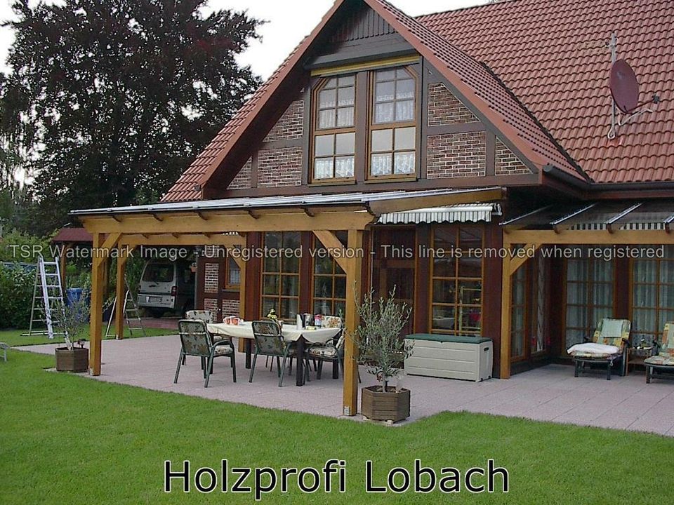 Terrassendach Carport Pergola Terrassenüberdach Holz Bausatz in Grevenbroich