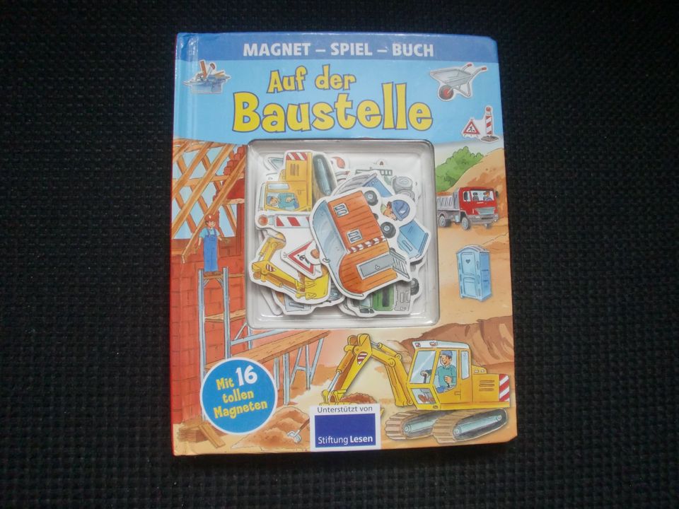 Magnet-Spiel-Buch "Auf der Baustelle" in Borken