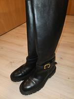 Eleganter schwarzer Zara Premium Lederboot – Größe 39 Mecklenburg-Vorpommern - Juliusruh Vorschau