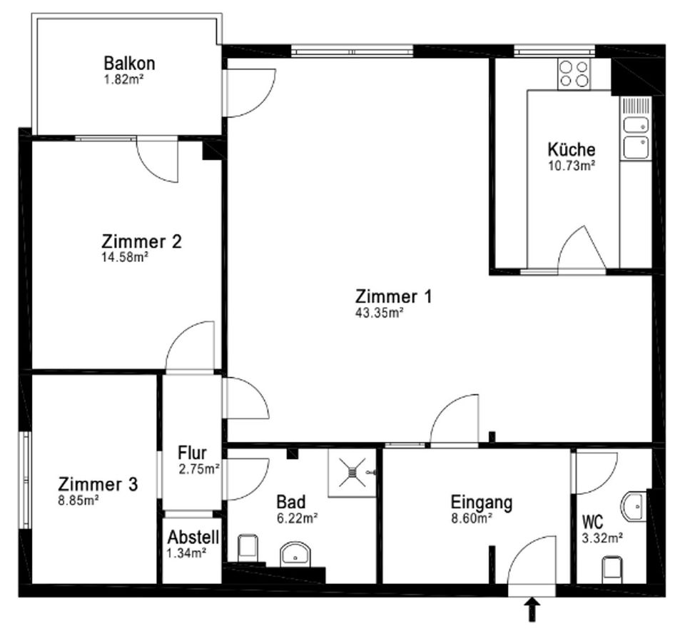 Modernes Wohnen: Sanierte 3-Zi.-ETW mit Balkon in familienfreundlicher Lage in Frechen