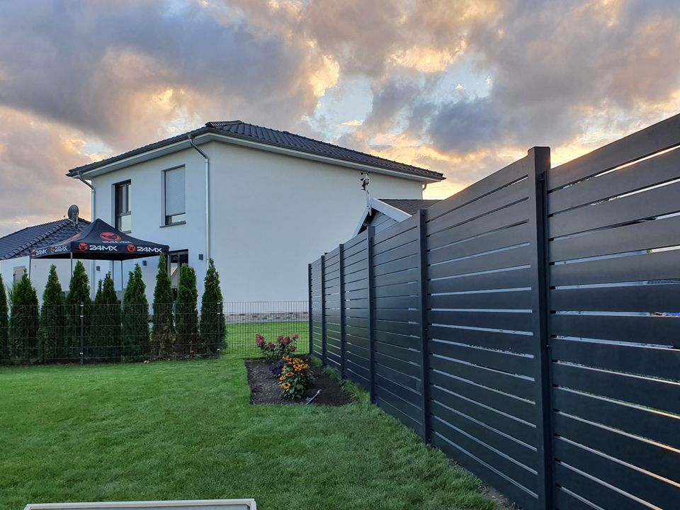 Alu Sichtschutzzaun Aluminium Zaun Alu Zaune Palisadenzaun in Peine