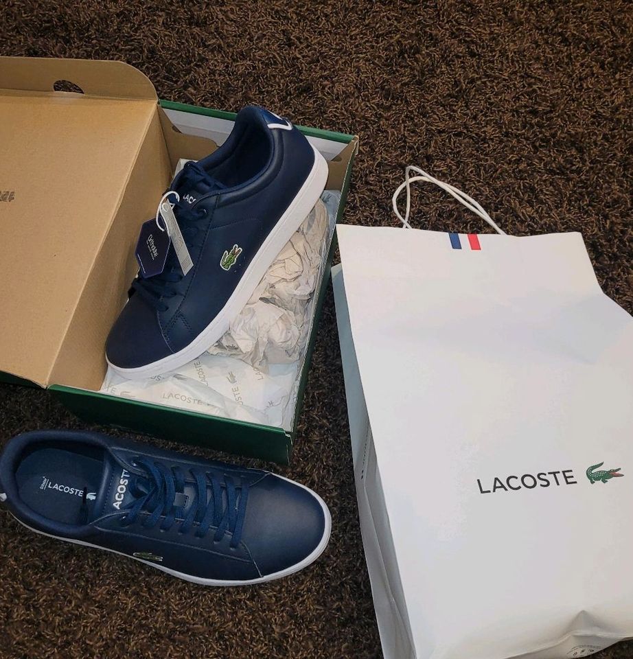 NEUWERTIG LACOSTE Schuhe blau Größe 44 navy blue neu Herren in Gronau (Westfalen)