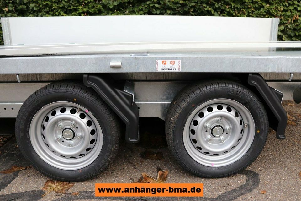 EDUARD Rückwärtskipper Anhänger 310x180 E&H 3to 63cm RAMPEN+STÜ in Mühlhausen im Täle