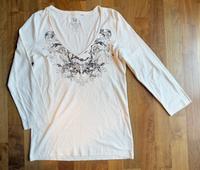 Neuwertiges creme farbenes Shirt Esprit in L mit Druck + Steinen Niedersachsen - Lilienthal Vorschau