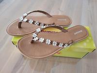 Flip Flops/Zehensandale/Sandalen Gr. 40 weiß ***NEU*** Nordrhein-Westfalen - Dorsten Vorschau