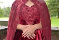 Abendkleid - Bindalli - Weinrot Hennakleid traditionell Hessen - Hanau Vorschau