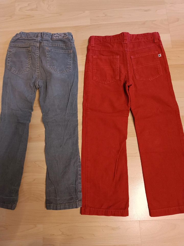 Petit Bateau Cordhose rot Hose Jeans grau 110 h&m Mädchen in Wiesbaden