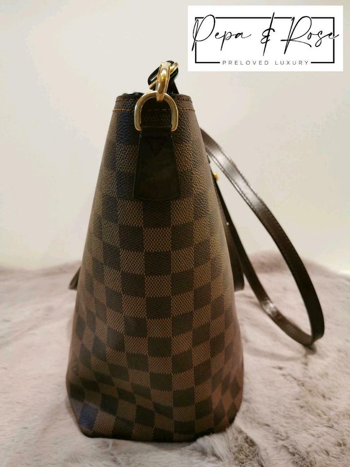 LOUIS VUITTON Jersey Damier Ebene Shoulder Bag Magnolia