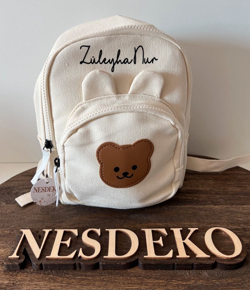 Personalisierte Rucksack mit Bär Motiv Kinderrucksack Geschenk in Essen