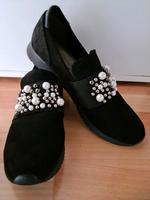 Tamaris Slipper Sneaker Halbschuh Perlen black 41 NP59€ Niedersachsen - Burgwedel Vorschau