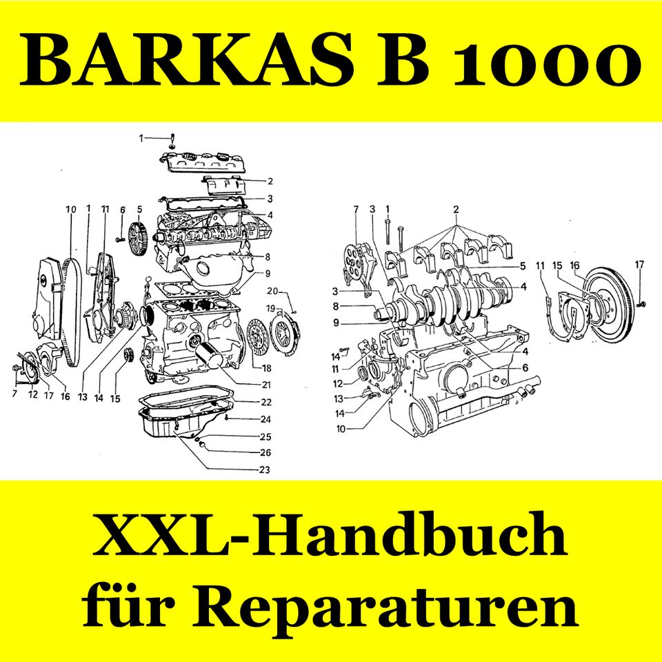 BARKAS B 1000: Werkstatt-Handbuch / Bedienungsanleitung # DDR IFA in Dresden