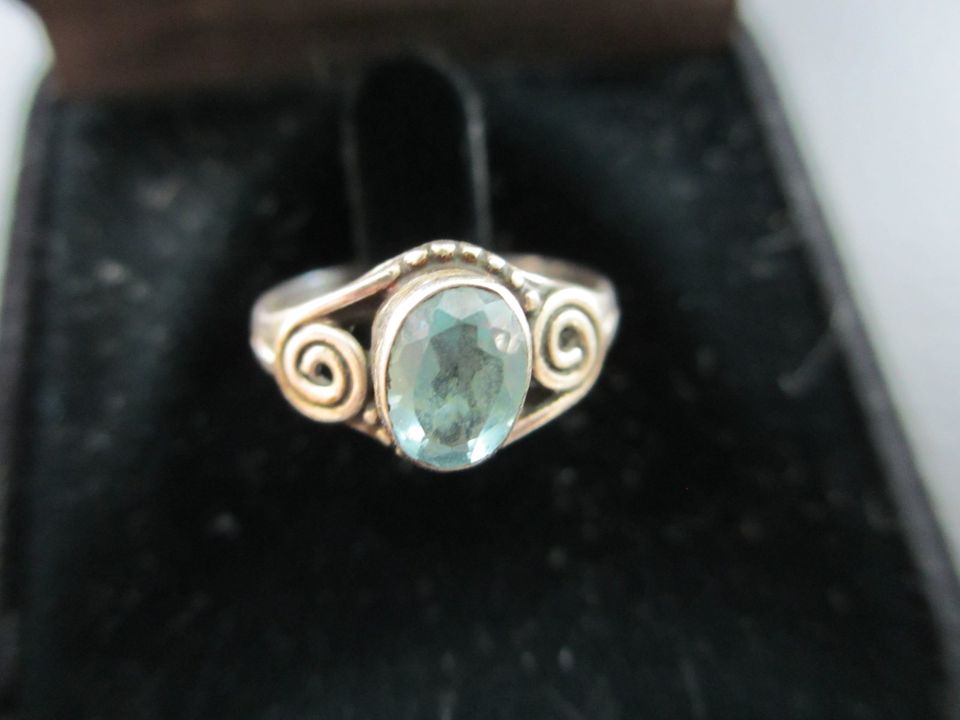 Vintage - Schmuck / Ring mit Stein, 925er Sterlingsilber, silber in Mietingen