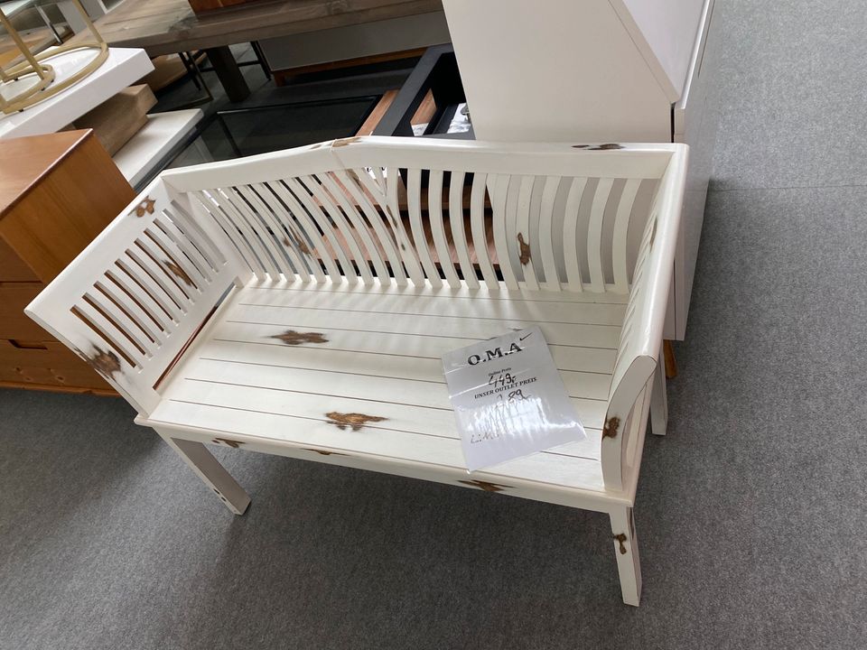 Bank Sitzbank Holz Gartenbank Designer Möbel UVP 639€ in Alsfeld