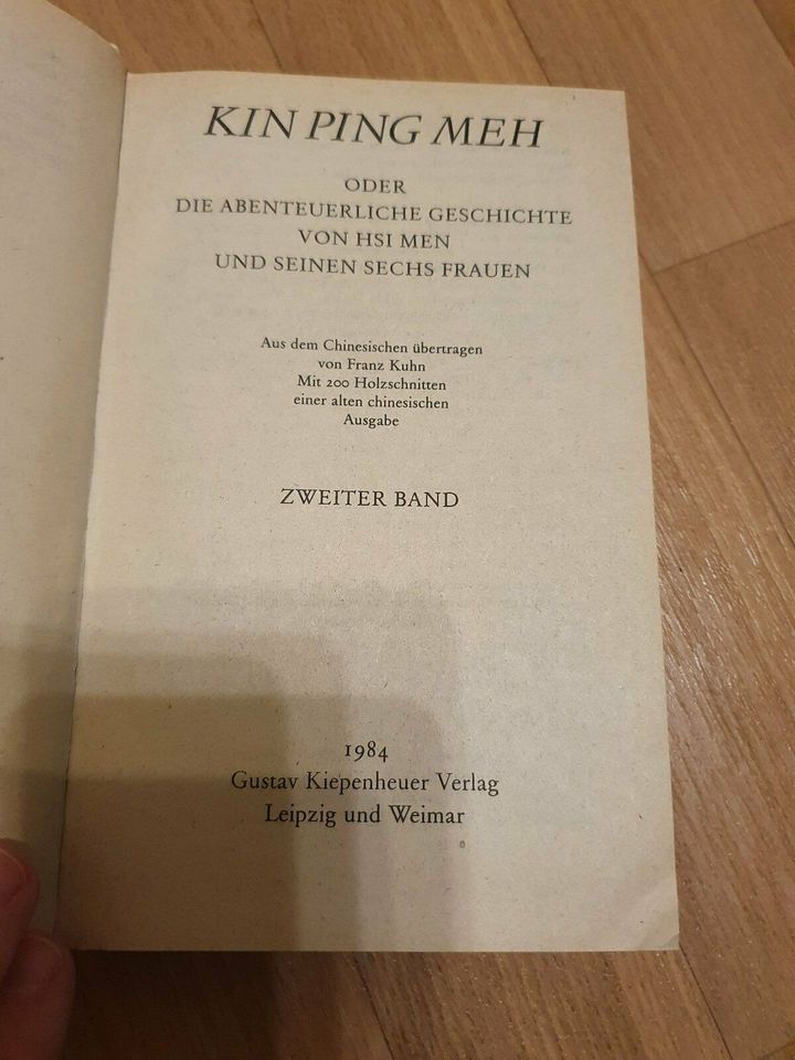 Buch Kin Ping Meh oder Die abenteuerliche Geschichte von Hsi Men in Halle