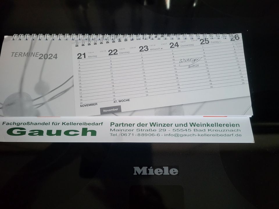 Tischkalender 2024 mit Werbung " NEU " in Ober-Olm