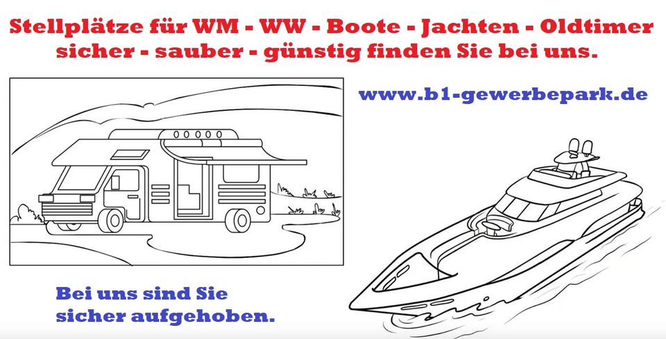 ⭐TOP Stellplätze für Wohnmobile⭐Wohnwagen⭐Yachten⭐usw. bewacht⭐ T in Müncheberg