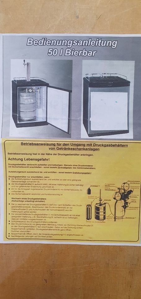 Fassbierkühlschrank bis 50 Liter Fässer mit Schanksäule, Komplett in Bocholt
