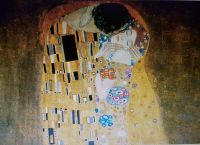 *TOP*  großer Kunstdruck Klimt "der Kuss" - ca.1 x1m Baden-Württemberg - Untergruppenbach Vorschau