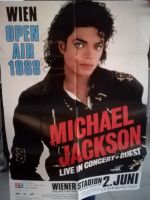 Michael Jackson Tour Plakat Bad-Tour Wien 1988 München - Laim Vorschau