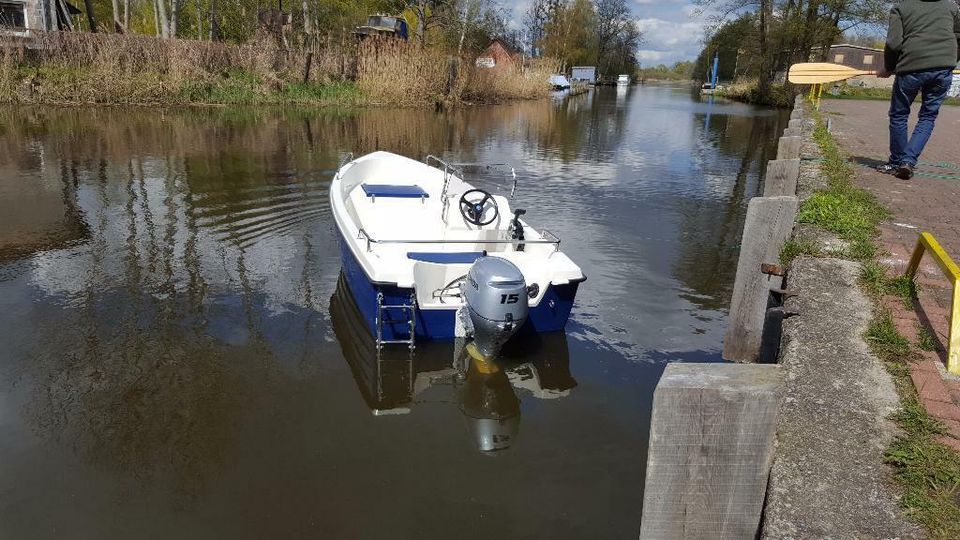 Konsolenboot, Motorboot Freizeitboot,Angelboot,Gleiter ILKA 4 m in Löcknitz