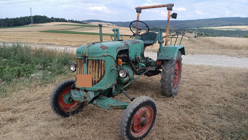 Güldner ALD Traktor 17PS mit Werner Seilwinde Restauriert in Herl