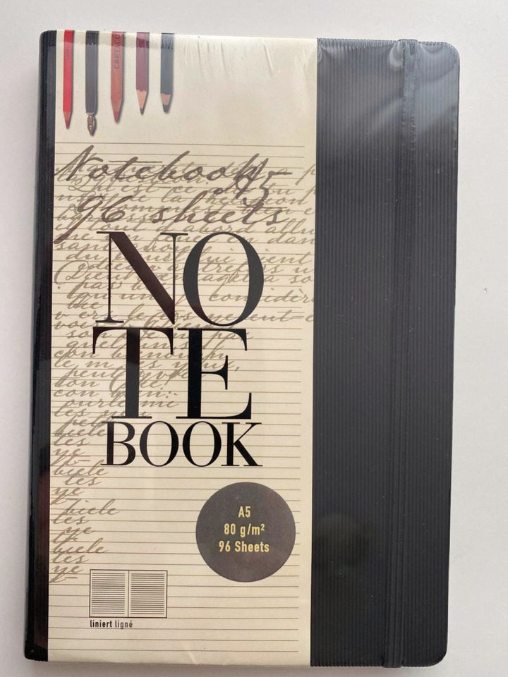 Notebook A5 von best art material, liniert, neu in Wehr