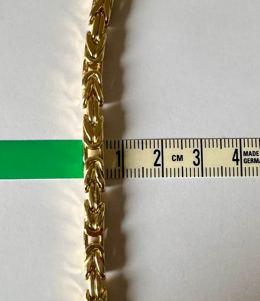 Königskette 40,06g 14K 585 Gelbgold 65cm 5mm Goldkette Halskette in Frechen