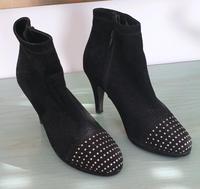 Elegante Echtleder Stiefeletten, Velours, Nieten Bayern - Bruckmühl Vorschau