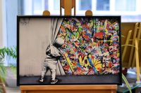 Leinwandbild Banksy moderne Kunst Kunstdruck Rahmen Pop Art neu Nordrhein-Westfalen - Geldern Vorschau