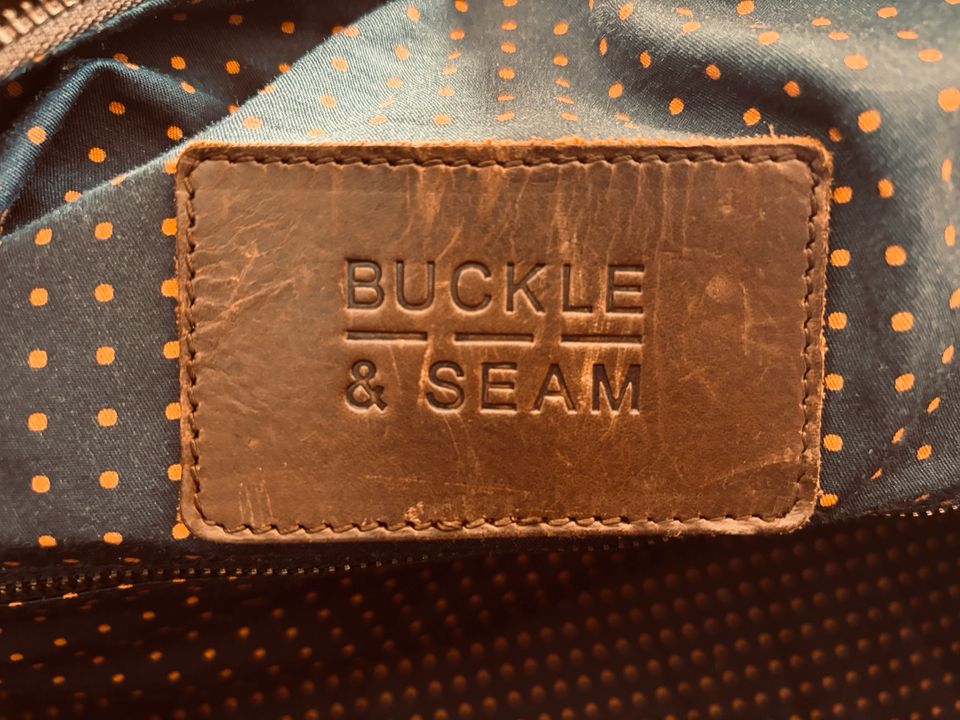 BUCKLE & SEAM | Linwood Weekender Reisetasche | Leder | Neuw in Sindelfingen