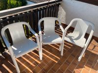 3 Garten Stühle Stapelstühle weiß zu verkaufen Rheinland-Pfalz - Westheim Vorschau