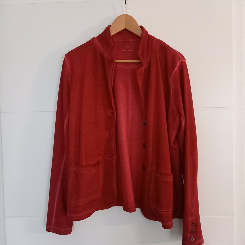 Basefield Damen Sweatblazer Jacke in rot Gr. L in Neuenkirchen-Vörden