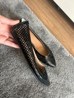 Durchsichtige Ballerina Schwarz Musterung JUSTFAB Neuwertig 36,5 Berlin - Tempelhof Vorschau