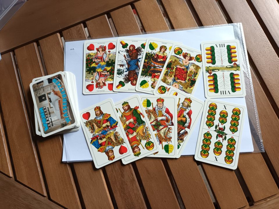 Kartenspiel Schafkopf altdeutsche Motive in Nassau