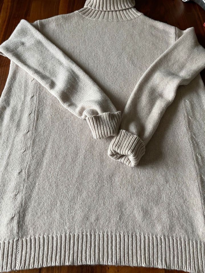 Allude Pullover Rollkragen, Kaschmir Wolle, Creme Gr. M Neu 549 E in Kirchheim bei München