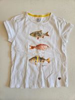 T Shirt Jill weiß Fische cool schick 122 128. Mädchen Sachsen-Anhalt - Halle Vorschau