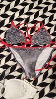 Bikini H&M blau weiß gestreift Größe 38 Sachsen - Zwoenitz Vorschau