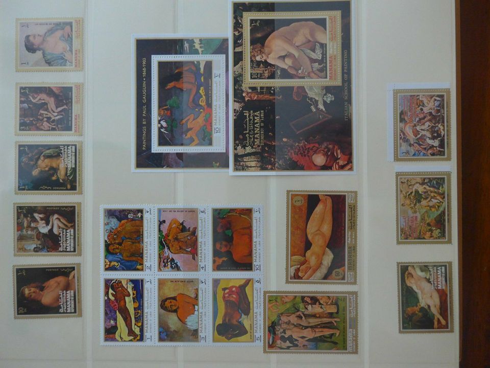 Briefmarken - Akt Gemälde - alle postfrisch in Datteln