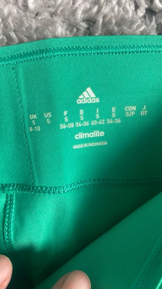 Adidas Climalite Leggings Gr.S 36 grün wie neu in Gotha