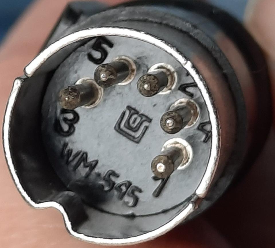 Audio-Kabel mit DIN-Stecker, 5 Pin beschaltet, 2m lang, unbenutzt in Radebeul