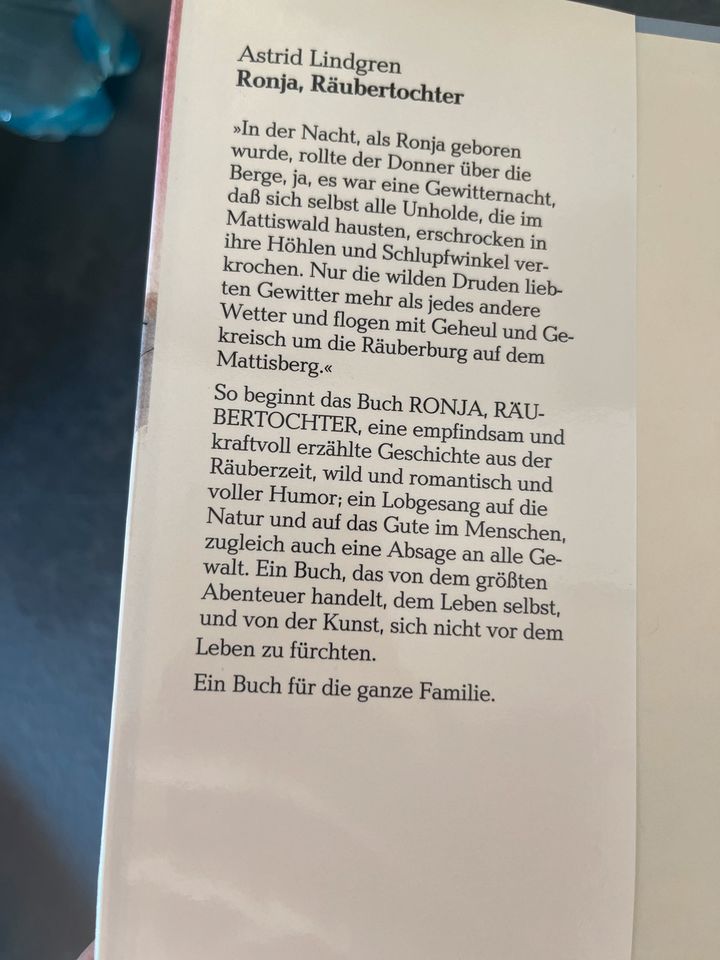 Ronja, die Räubertochter von Astrid Lindgren Buch in Leingarten