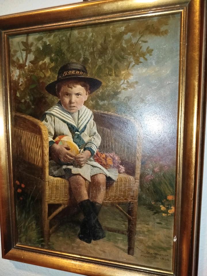 Schönes Antikes Portrait Bild Gemälde Ölgemälde Kein Druck in Dresden