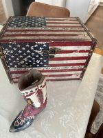 USA Kiste für Sammler oder Auswanderer mit Stiefel ❤️❤️❤️ Bad Doberan - Landkreis - Tessin Vorschau