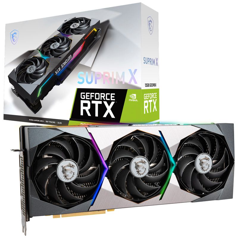 MSI GeForce RTX 3080 Suprim X 12G LHR, 12288 MB GDDR6X in Berlin