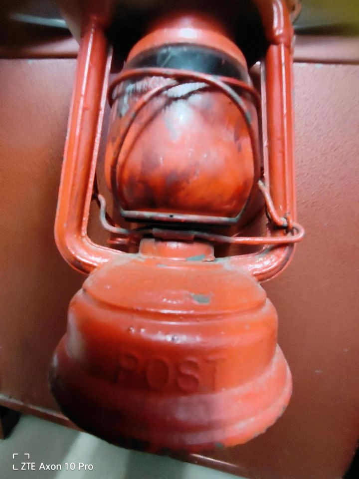 POST Feuerhand K1452 Briefträger Laterne Petroleum Laterne in Keltern