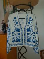 Zara? Folklore Bluse blau Gr.38 Hessen - Eltville Vorschau