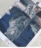 Huacan Diamond Diamant Painting 40x50 Katze Tiger neu Bayern - Halblech Vorschau