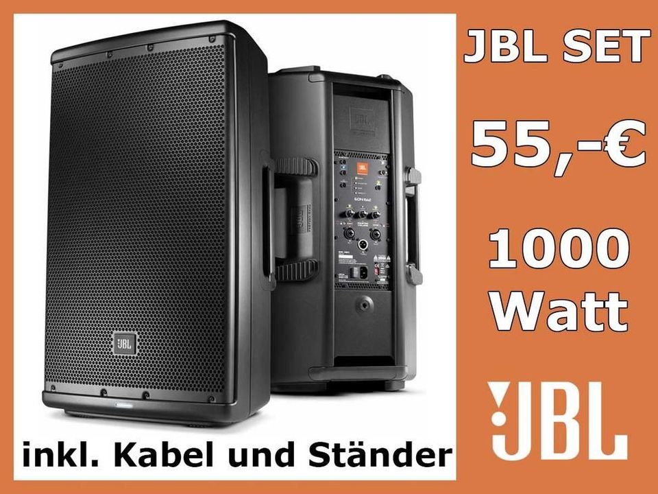 Verleih: Audio Zenit /// JBL /// QSC ///  PA-Anlagen, Musikanlagen, Soundboks; Aktivboxen, Musikboxen, PA-System, Beschallungsanlage, PartyBoxen, Powerstation, Veranstaltungstechnik /// MIETEN  RENTAL in Berlin