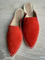 Mules aus rotem Wildleder Berlin - Reinickendorf Vorschau